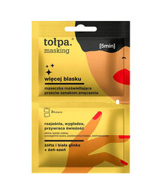 TOLPA TOŁPA Masking Więcej Blasku Rozświetlająca Maseczka Do Twarzy 2X5ml