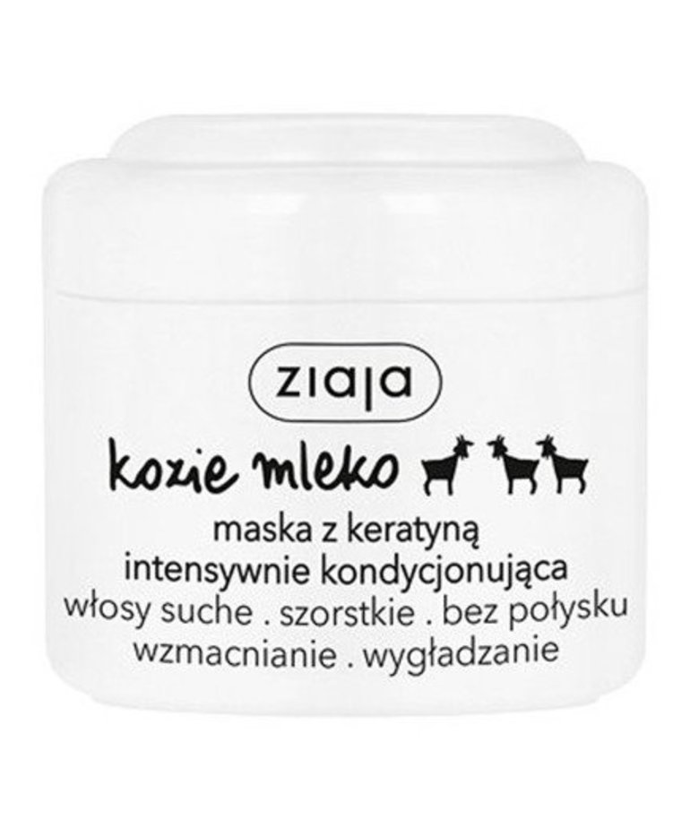 ZIAJA Kozie Mleko Maska Do Włosów Z Keratyną 200ml
