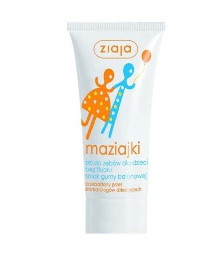ZIAJA ZIAJA Maziajki Żel Do Zębów Dla Dzieci Bez Fluoru 50ml