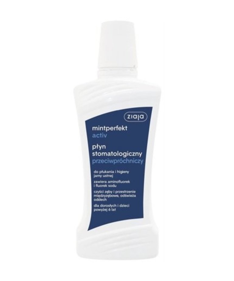ZIAJA ZIAJA MintPerfekt  Activ  Płyn Stomatologiczny Przeciwpróchniczy 500ml