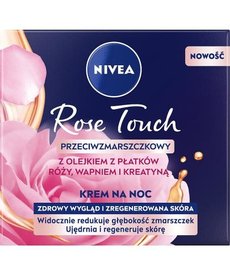 NIVEA Rose Touch Przeciwzmarszkowy Krem Na Noc 50ml