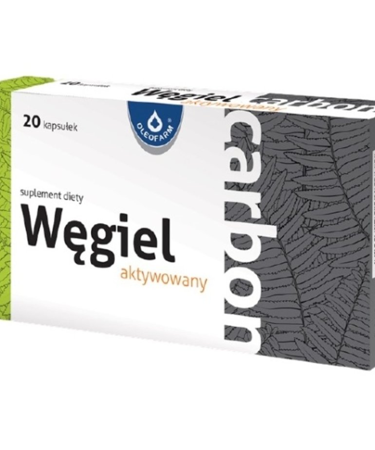 OLEOFARM Węgiel Aktywowany Carbon 20 kapsułek