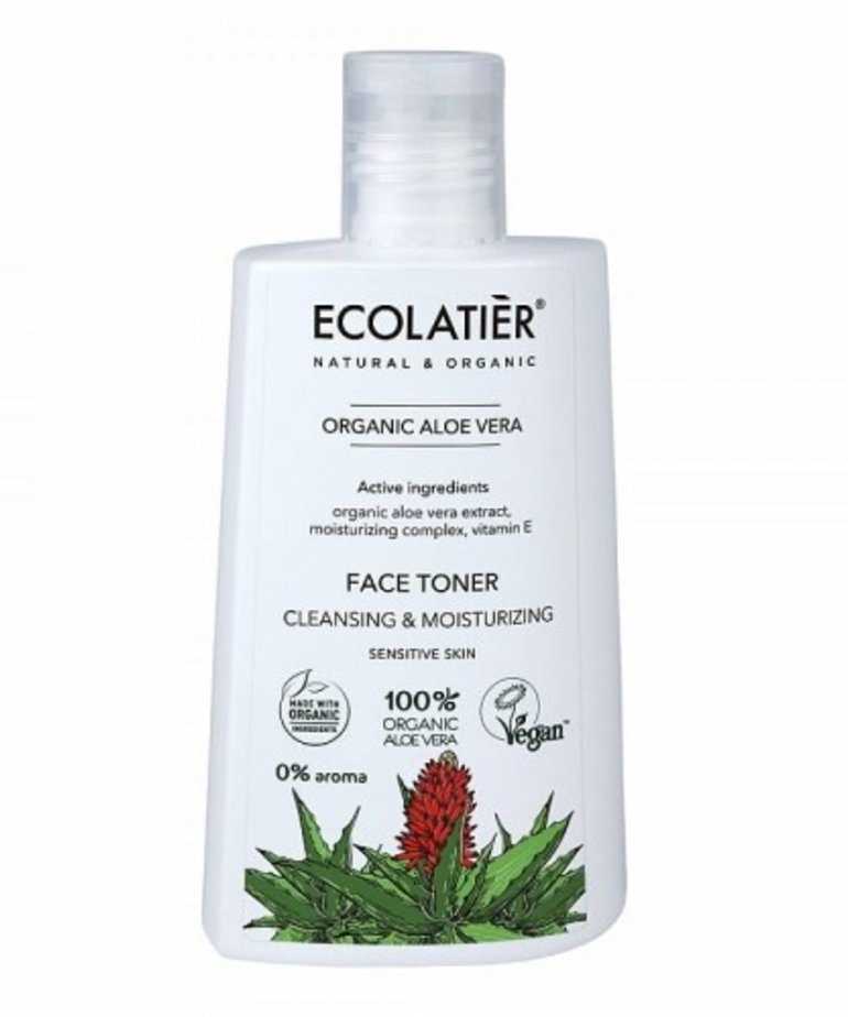 EcoLaboratoria Ecolatier Organic Aloe Vera Face Tonic 250ml