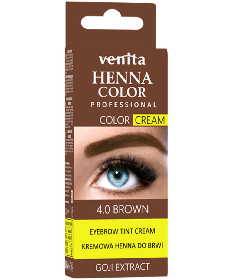 VENITA Cream Henna For Eyebrows 4.0 Brown