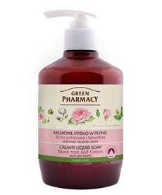 GREEN PHARMACY Creamy Liquid Soap Musk Rose And Cotton 460ml