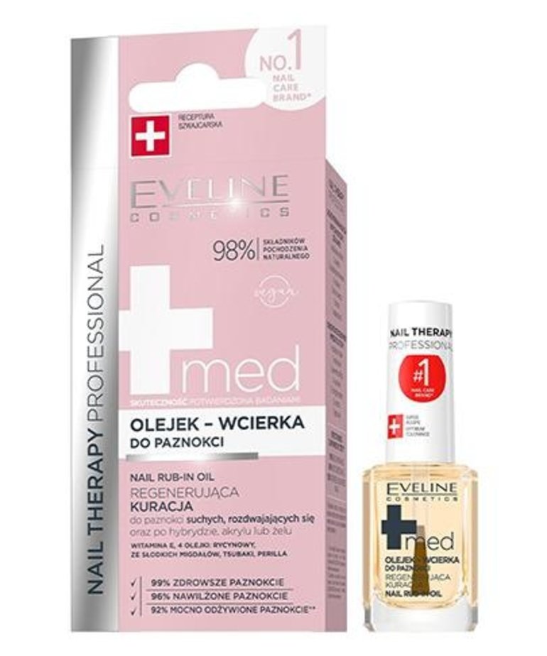 EVELINE Nail Therapy Professional Med + Nail Oil-Wcierka 12ml
