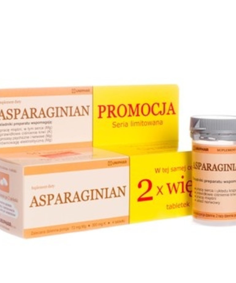 UNIPHAR Magnesium Aspartate - Potassium 100 tablets