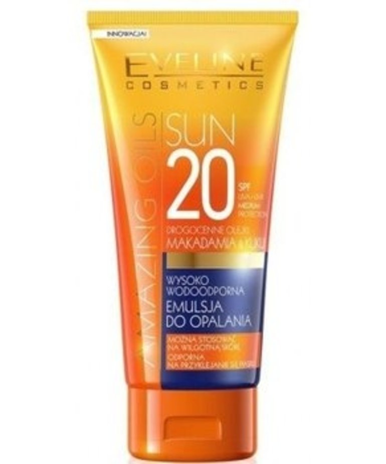 EVELINE Amazing Oils SPF 20 Emulsja Do Opalania 200ml