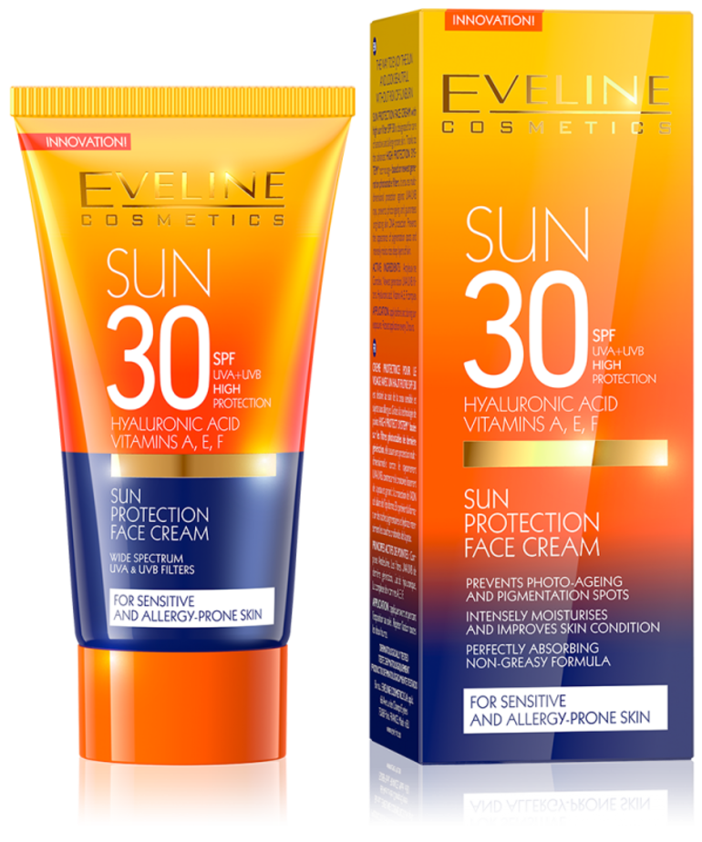 Sun SPF 30 Przeciwsłoneczny Ochronny Krem Do Twarzy 50ml