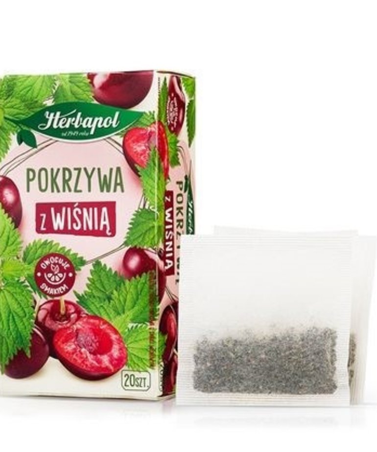 HERBAPOL Nettle With Cherry Herbal Tea 20 pieces