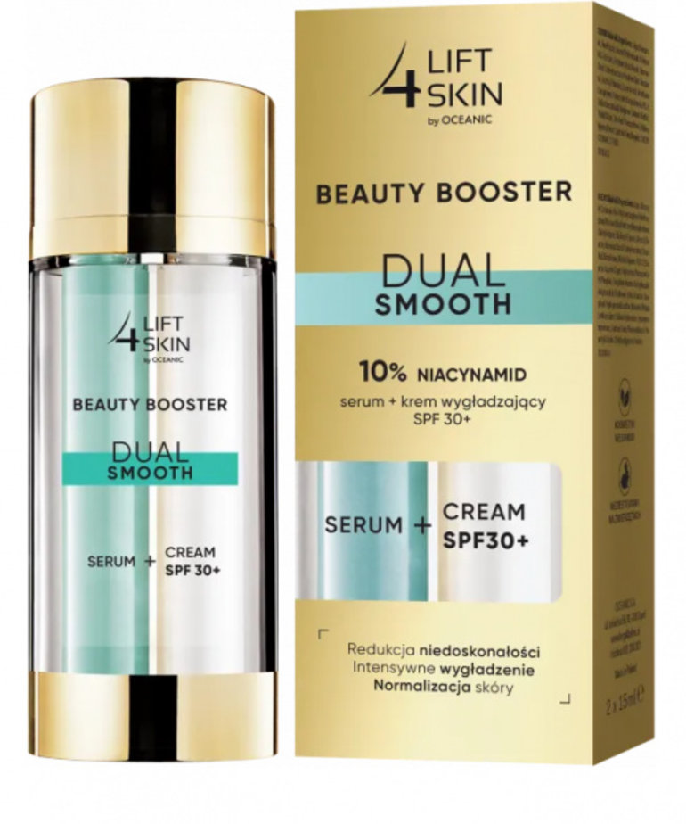 OCEANIC LIFT 4 SKIN- Beauty Booster Dual Smooth, Serum 10% Niacynamid+ Krem SPF 30