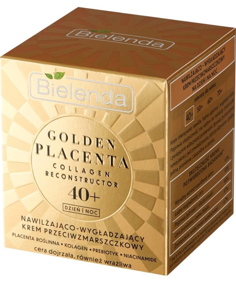 BIELENDA BIBELENDA Golden Placenta 40+ Krem Nawilżajaco-Wygładzający 50ml