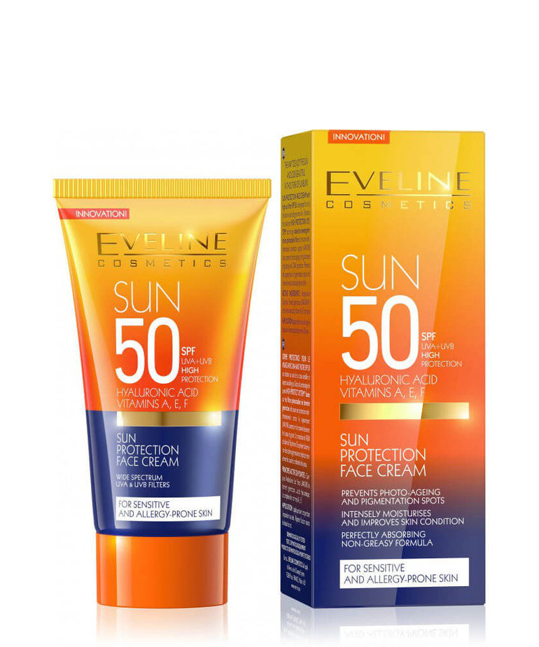 EVELINE Eveline Krem Do Twarzy Z Filtrem Przeciwsłonecznym 50 SPF 50 ml