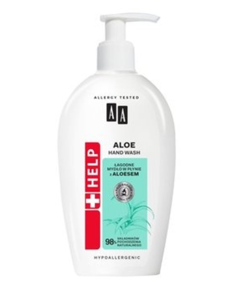 AA AA Łagodne Mydło W Płynie Z Aloesem Hipoalergiczne 300 ml