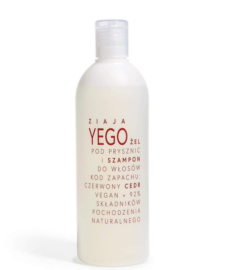 ZIAJA ZIAJA Yego Shower Gel and Hair Shampoo Red Cedar 400 ml