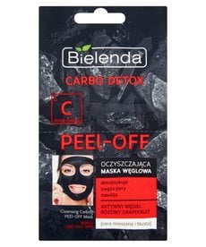 BIELENDA BIELENDA Carbo Detox Peel - Off Purifying Charcoal Mask 2x6g