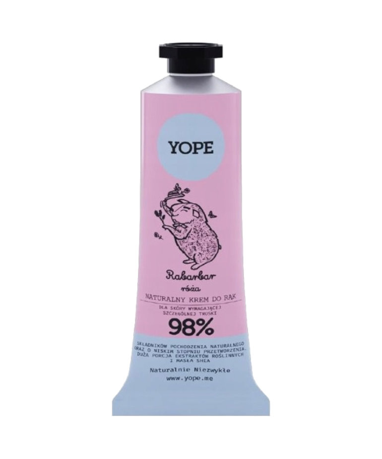 YOPE YOPE Natural Hand Cream Rhubarb And Rose 50ml