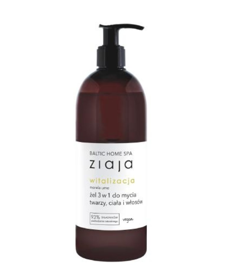 ZIAJA ZIAJA Baltic Home Spa Witalizacja Żel 3W1 Do Mycia 500ml