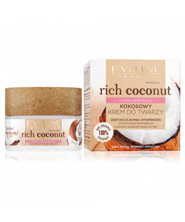 EVELINE EVELINE Rich Coconut Ultra-Odżywczy Kokosowy Krem Do Twarzy 50 ml