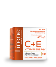 LIRENE LIRENE C+E Vitamin Energy Odżywczy Krem Głęboko Nawilżający 50ml