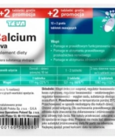 TEVA TEVA Calcium 14 Tabletek Musujących
