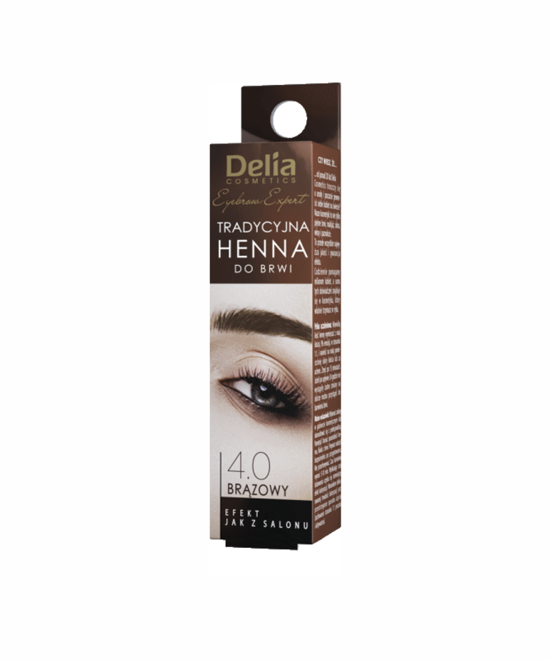 DELIA DELIA Henna For Eyebrows And Eyelashes Traditional 4.0 Brown