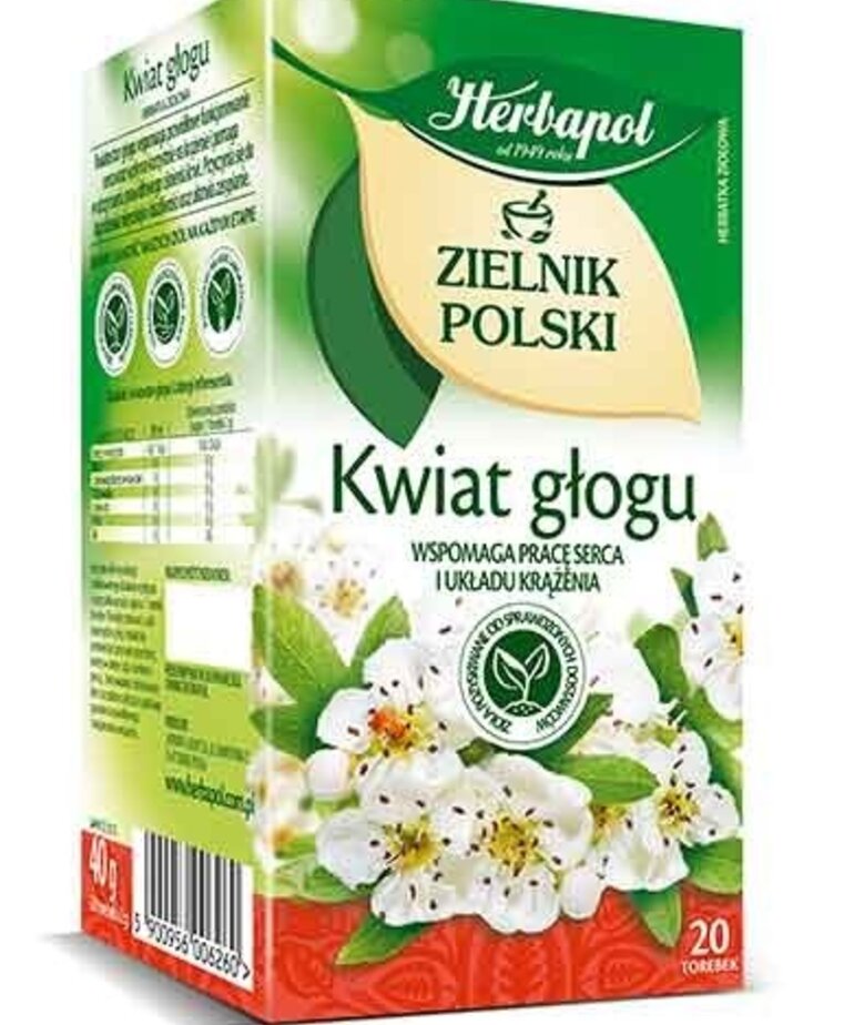 HERBAPOL Zielnik Polski Kwiat Głogu Herbata 20 sasz