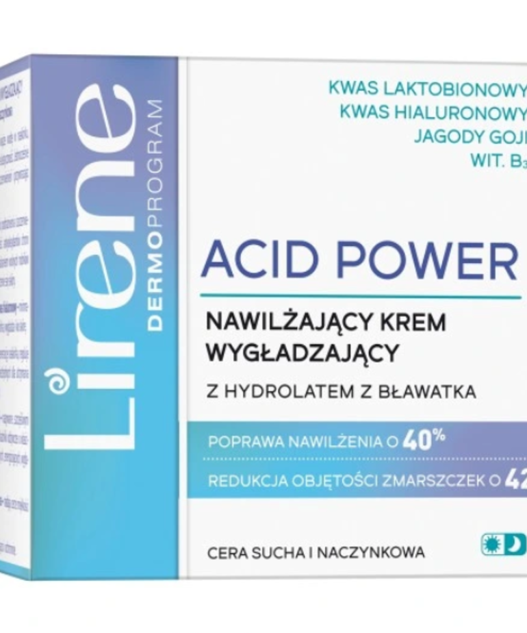 LIRENE LIRENE Acid Power Moisturizing Smoothing Cream With Cornflower 50ml