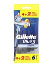 GILLETTE GILLETTE Blue 3 Smooth Disposable Razors 6 pieces