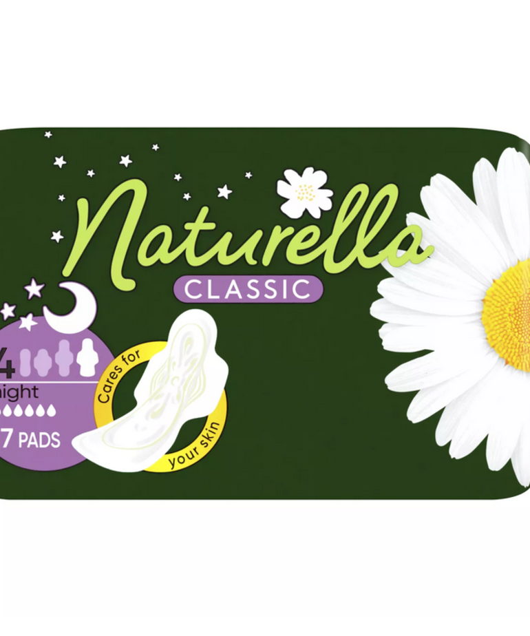 NATURELLA NATURELLA Classic Night Camomile Sanitary Pads With Wings 7 pieces