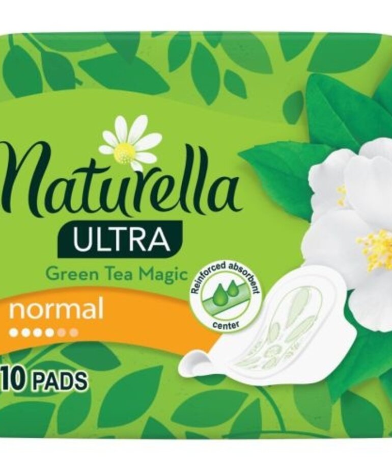 NATURELLA NATURELLA Green Tea Magic Ultra Normal Sanitary pads 10 pieces