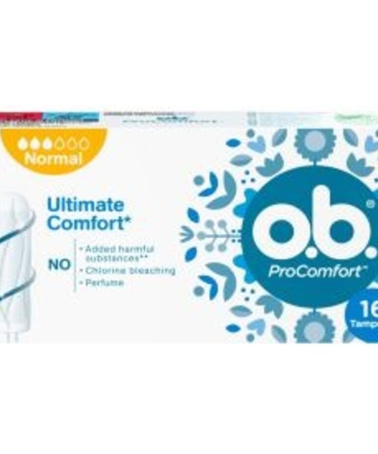 Tampons, 8 pcs, 3 drops o.b. ProComfort Normal Tampons
