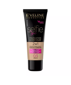 EVELINE EVELINE Selfie Time Podkład 2W1 Kryjąco-Nawilżający Nr.03 Vanilla 30ml