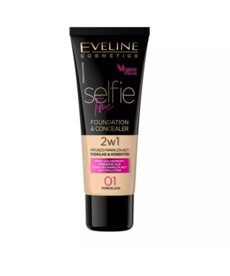 EVELINE EVELINE Selfie Time Podkład 2W1 Kryjąco-Nawilżający 01 Porcelain 30ml