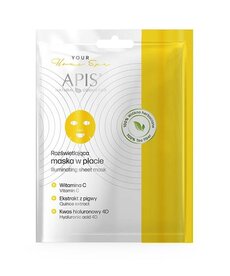 APIS APIS Rozświetlająca Maska W Płacie  20 g