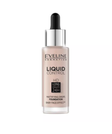 EVELINE EVELINE Liquid Control HD Face Foundation 001 Porcelain 32ml