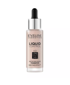 EVELINE EVELINE Liquid Control HD Podkład Do Twarzy 01 Porcelain 32ml