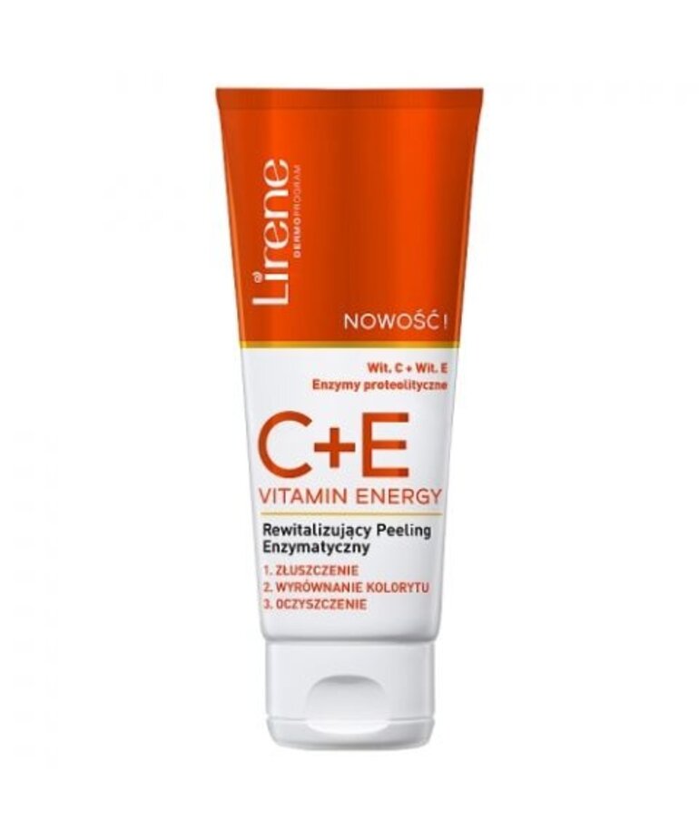 LIRENE LIRENE C+E Vitamin Energy Rewitalizujący Peeling Enzymatyczny 75ml
