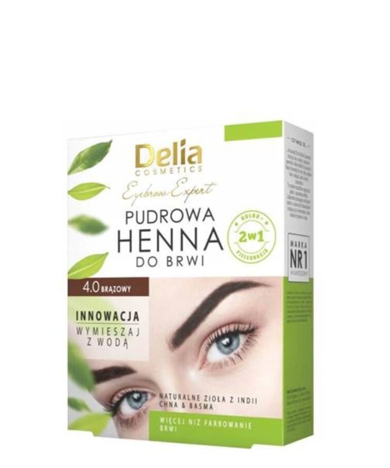 DELIA DELIA Eyebrow Expert Pudrowa Henna Do Brwi 4.0 Brąz 4g
