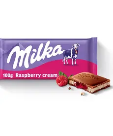 Mondelez International MILKA - Milk Chocolate With Raspberry Creme 100 g
