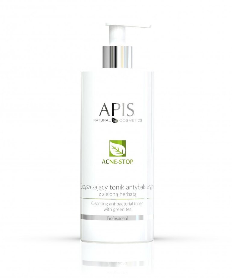 APIS APIS Acne-Stop Oczyszczający Tonik Antybakteryjny Zielona Herbata 500ml
