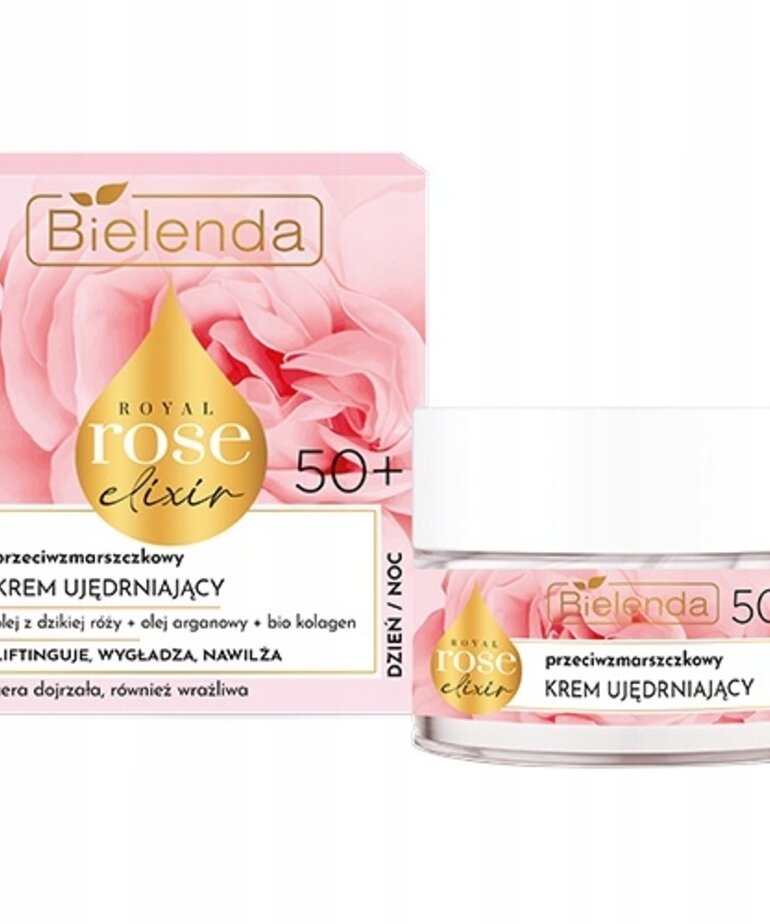 BIELENDA BIELENDA - Rose Elixir Przeciwzmarszczkowy Krem Ujedrniajacy Na Dzien I Noc 50+ 50 ml