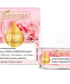 BIELENDA BIELENDA - Rose Elixir Przeciwzmarszczkowy Poltlusty Krem Odbudowujacy Na Dzien I Noc 60+ 50 ml