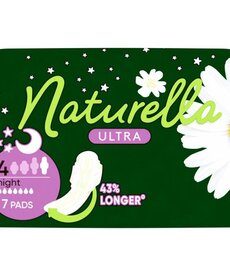 NATURELLA NATURELLA Ultra Night Camomile Podpaski Ze Skrzydełkami 7 Sztuk