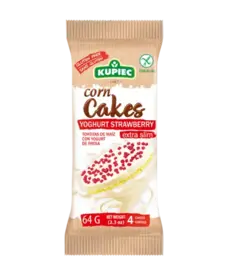 KUPIEC KUPIEC - Wafle Kukurydziane Z Polewą Jogurtową I Truskawkami 64 G