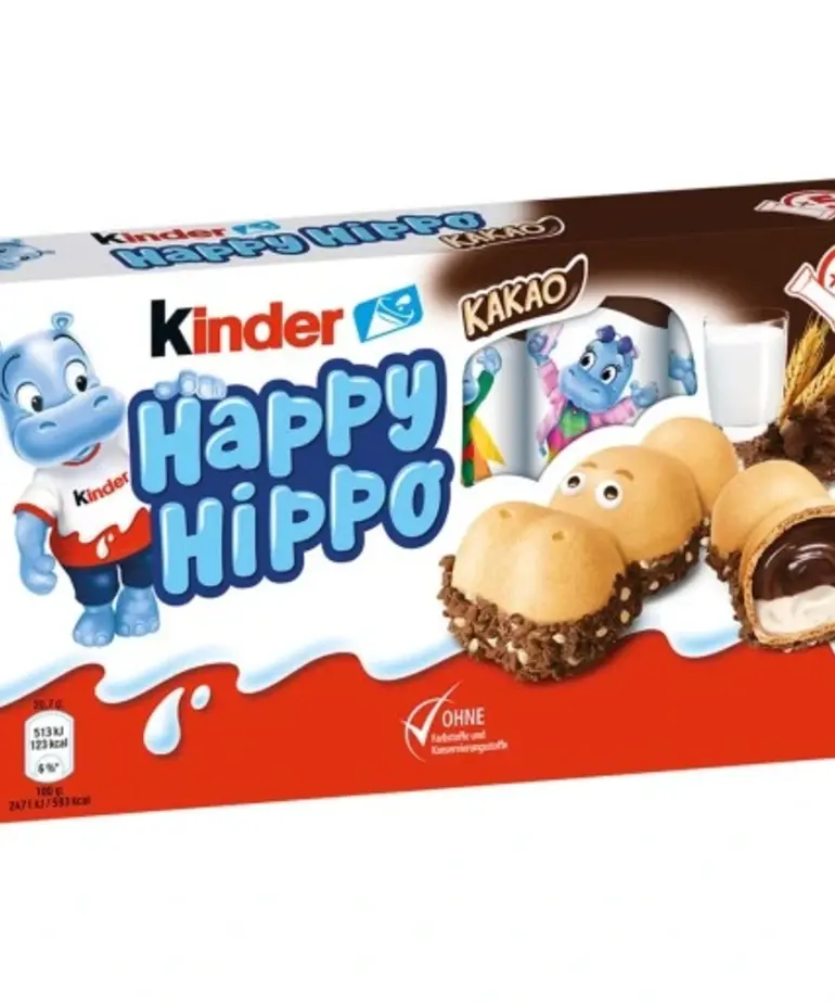 FERRERO KINDER - Happy Hippo Kakao 5 Wafelków
