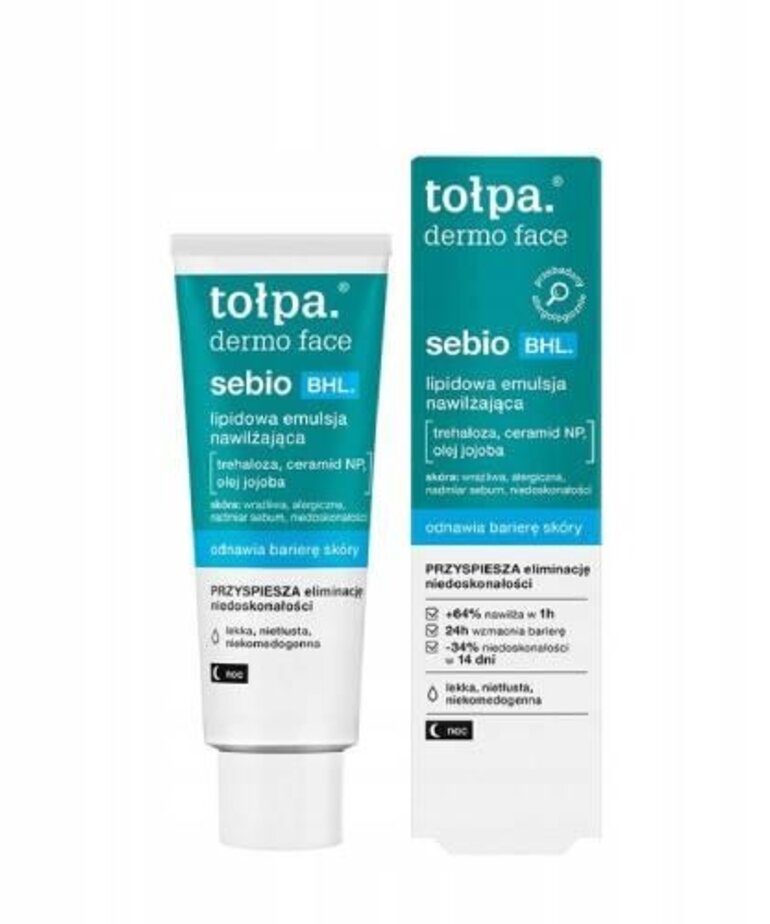 TOLPA TOŁPA Dermo Face Sebio BHL Lipidowa Emulsja Nawilżająca 40 ml