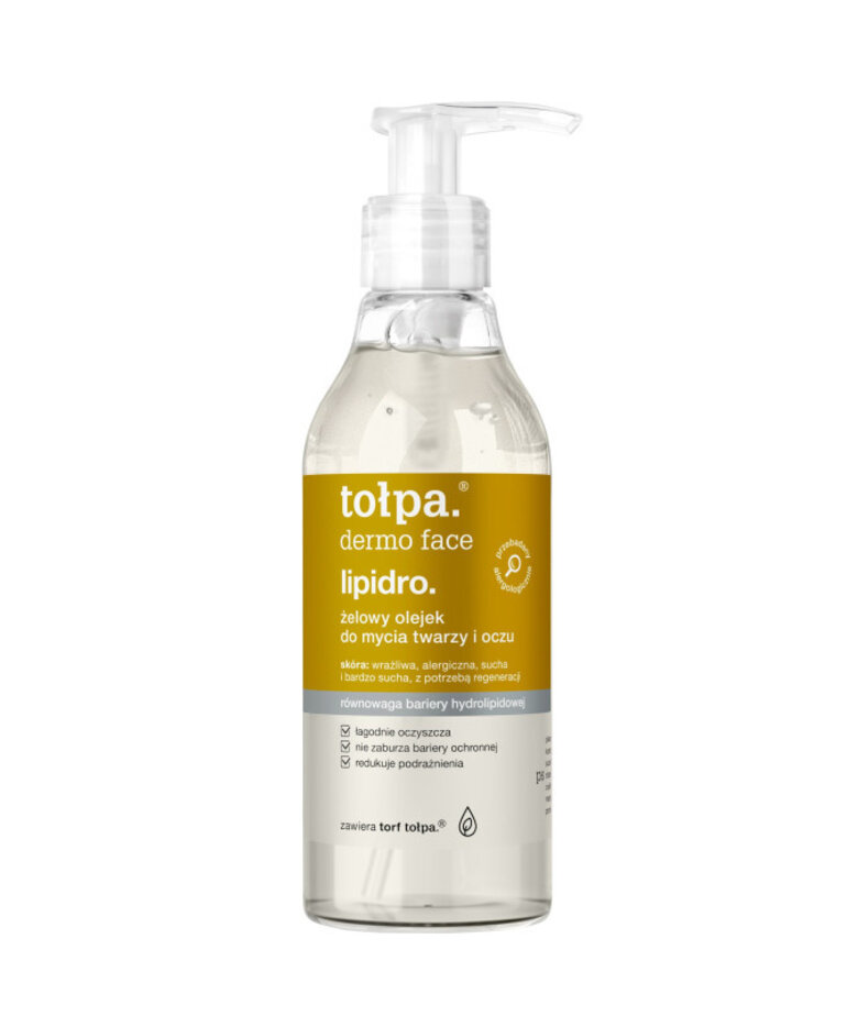 TOLPA TOŁPA Dermo Face Lipidro Żelowy Olejek Do Mycia Twarzy 195ml