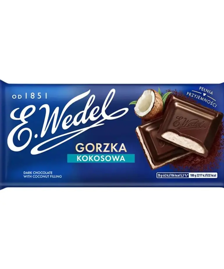 E.WEDEL E.WEDEL- Czekolada Gorzka Kokosowa 90g