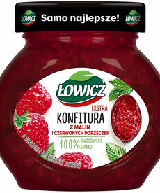 LOWICZ LOWICZ- Extra Raspberry and Red Currant Jam 240g
